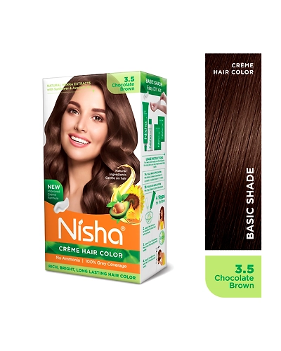 Nisha 120gm Cream Hair Color 100% Grey Coverage Conditioning With Natural Herbs-Natural Black-21