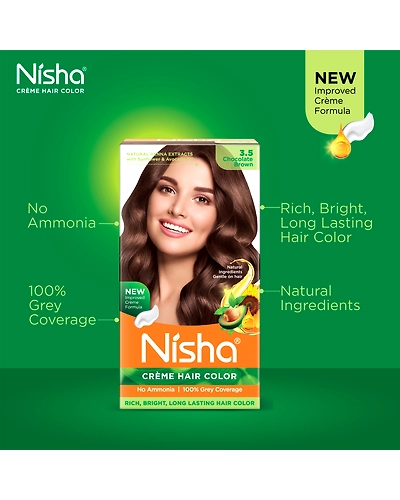 Nisha 120gm Cream Hair Color 100% Grey Coverage Conditioning With Natural Herbs-Natural Black-39