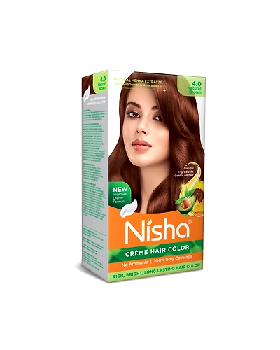 Nisha 120gm Cream Hair Color 100% Grey Coverage Conditioning With Natural Herbs-Natural Black-4