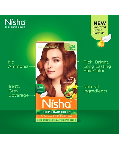 Nisha 120gm Cream Hair Color 100% Grey Coverage Conditioning With Natural Herbs-Natural Black-41