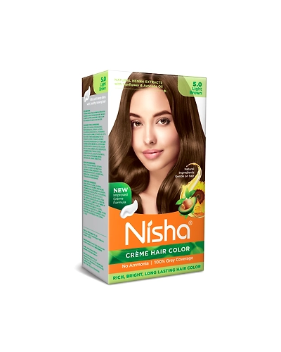 Nisha 120gm Cream Hair Color 100% Grey Coverage Conditioning With Natural Herbs-Natural Black-6