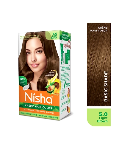 Nisha 120gm Cream Hair Color 100% Grey Coverage Conditioning With Natural Herbs-Natural Black-24