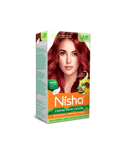 Nisha 120gm Cream Hair Color 100% Grey Coverage Conditioning With Natural Herbs-Natural Black-7
