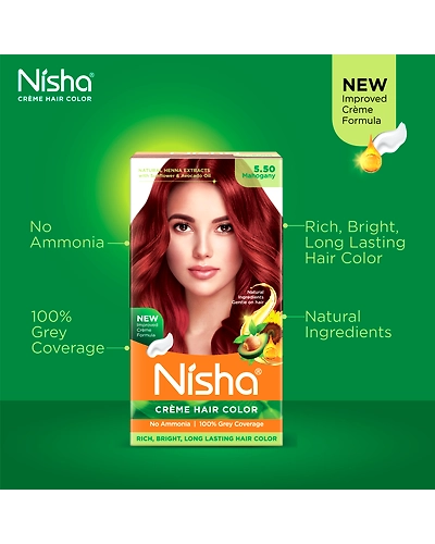 Nisha 120gm Cream Hair Color 100% Grey Coverage Conditioning With Natural Herbs-Natural Black-43
