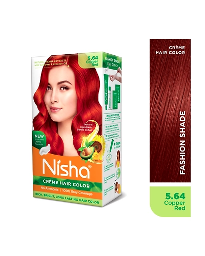 Nisha 120gm Cream Hair Color 100% Grey Coverage Conditioning With Natural Herbs-Natural Black-26