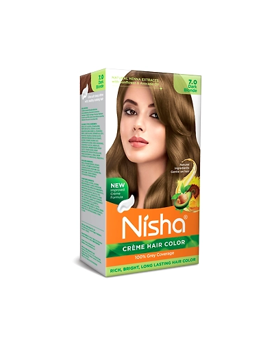 Nisha 120gm Cream Hair Color 100% Grey Coverage Conditioning With Natural Herbs-Natural Black-9