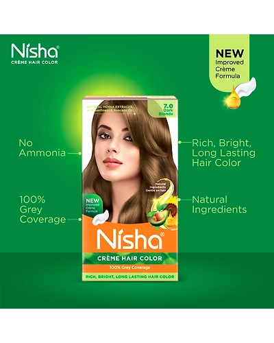 Nisha 120gm Cream Hair Color 100% Grey Coverage Conditioning With Natural Herbs-Natural Black-45