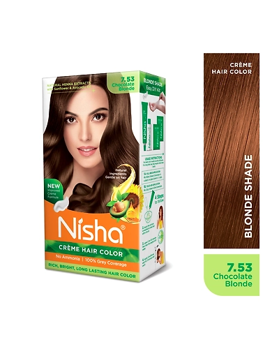 Nisha 120gm Cream Hair Color 100% Grey Coverage Conditioning With Natural Herbs-Natural Black-29