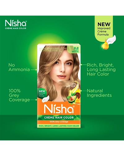 Nisha 120gm Cream Hair Color 100% Grey Coverage Conditioning With Natural Herbs-Natural Black-48