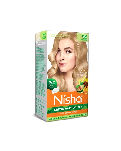 Nisha 120gm Cream Hair Color 100% Grey Coverage Conditioning With Natural Herbs-Natural Black-14