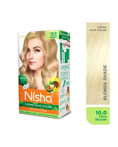 Nisha 120gm Cream Hair Color 100% Grey Coverage Conditioning With Natural Herbs-Natural Black-32