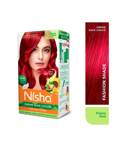 Nisha 120gm Cream Hair Color 100% Grey Coverage Conditioning With Natural Herbs-Natural Black-33
