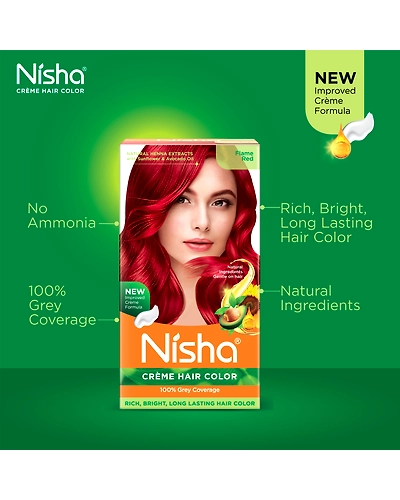Nisha 120gm Cream Hair Color 100% Grey Coverage Conditioning With Natural Herbs-Natural Black-51