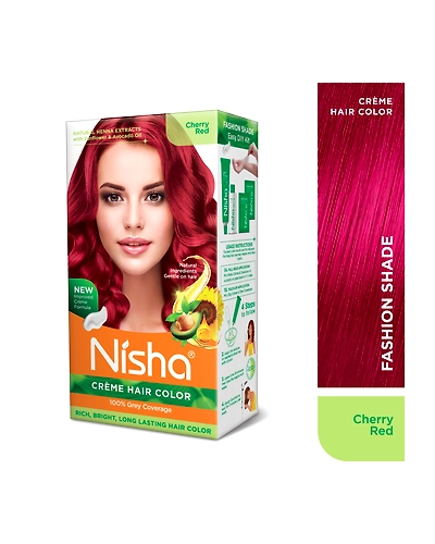 Nisha 120gm Cream Hair Color 100% Grey Coverage Conditioning With Natural Herbs-Natural Black-34