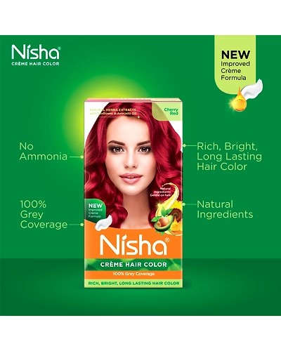 Nisha 120gm Cream Hair Color 100% Grey Coverage Conditioning With Natural Herbs-Natural Black-52