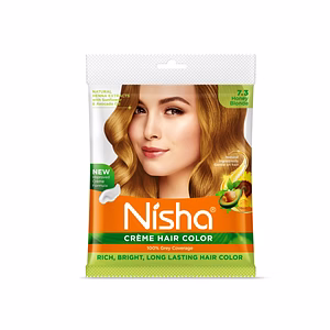 Nisha Cream Hair Color 100% Grey Coverage Conditioning With Natural Herbs 40gm Pouch