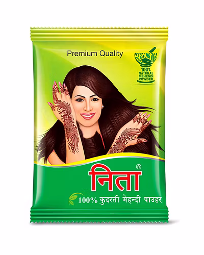 Neeta 100% Natural Mehendi Powder Premium Quality Pure Henna powder 1Kg Brown-Brown 1 KG-1