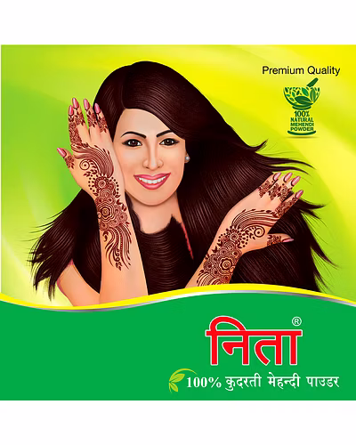 Neeta 100% Natural Mehendi Powder Premium Quality Pure Henna powder 1Kg Brown-Brown 1 KG-7