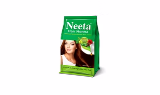 Neeta Hair Henna Soft & Shiny Natural Looking Hair Color, Natural Brown 100% Natural 5 herbs 125g