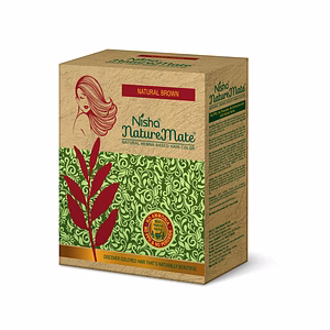 Nisha Naturemate Natural Henna Based Hair Color With Henna Herbs, No Ammonia, No Resorcinol 60 gm Original Black
