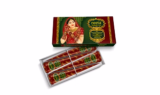 Neeta Mehendi Cone for Hand Design – 4 Henna Cones (20g Each Cone) for Bridal, Wedding & Dulhan Mehndi, Ready-to-Use