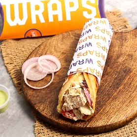 Chicken malai tikka roll