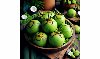 Water Coconut Green
