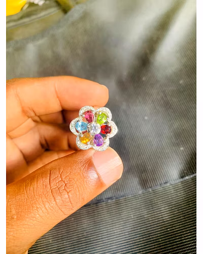 Multi Stoned Ring-3