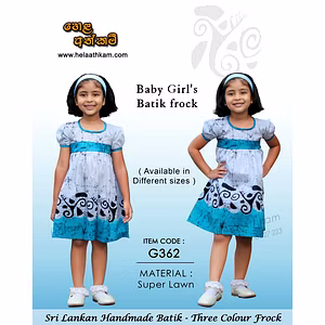 G362 – BABY GIRLS (KIDS) BATIK FROCK – THREE COLOUR