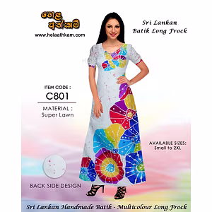 Sri Lankan Batik Frock – C801 – Multicolour