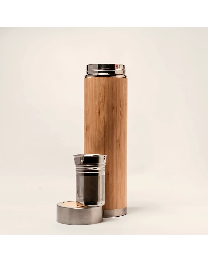 Insulated bamboo bottles with SUS304 stainless steel-1