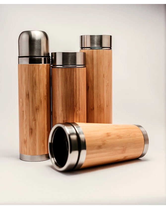 Insulated bamboo bottles with SUS304 stainless steel-12337236