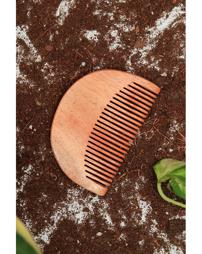 Natural neem beard comb-2