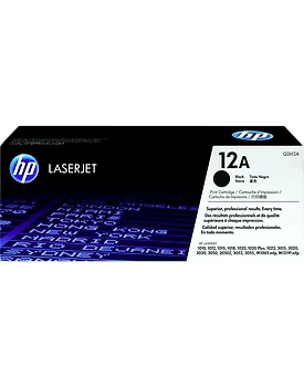 HP 12A Black Original LaserJet Toner Cartridge