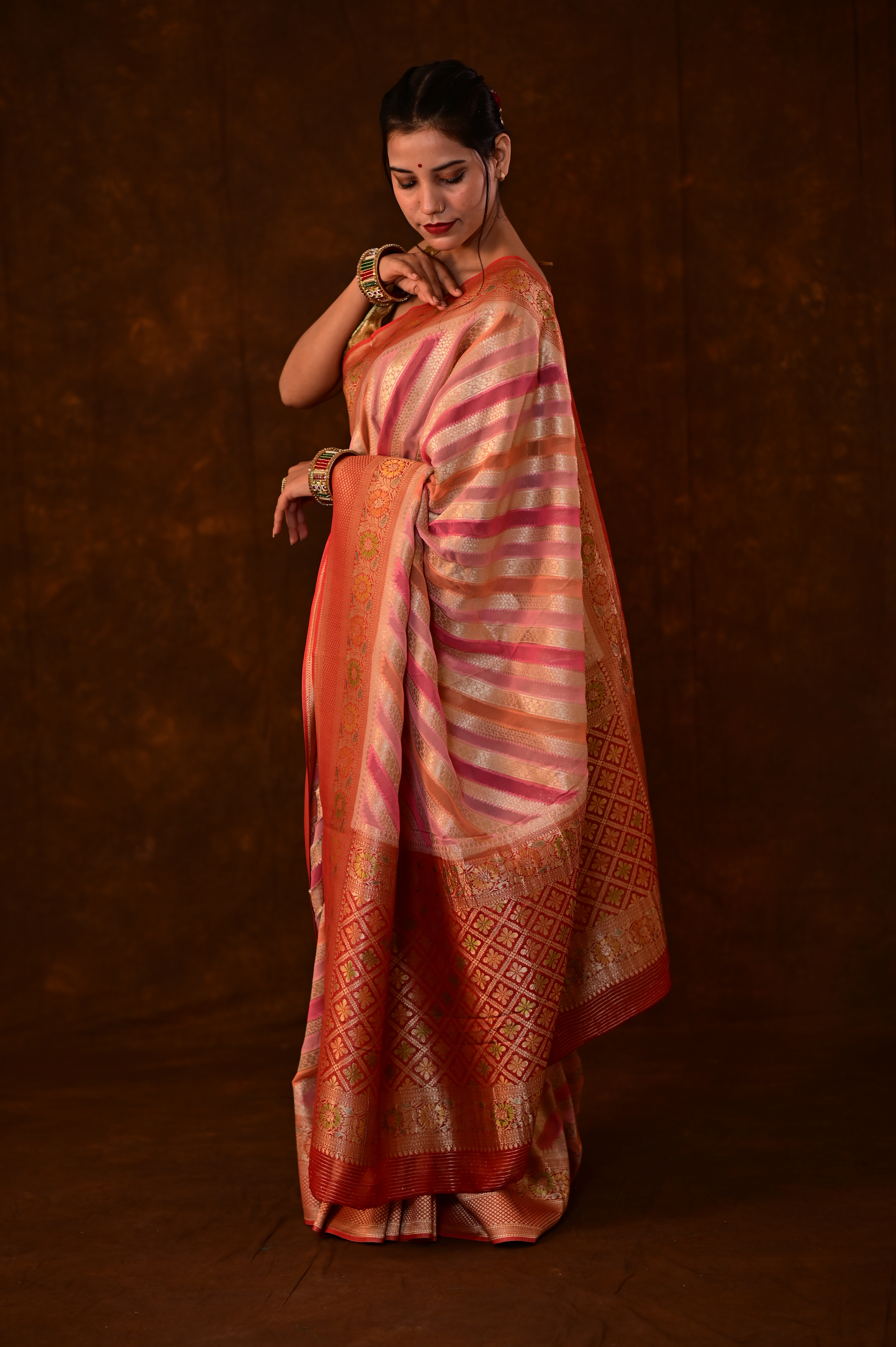 Fancy Georgette Rungkaat Banarasi Saree-Fancy-2