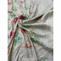 pure tussar georgette banarasi handloom saree