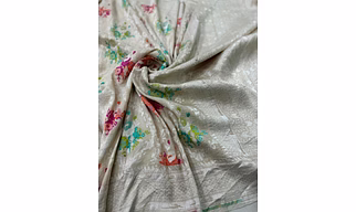 Pure Tussar Georgette Banarasi Handloom Saree