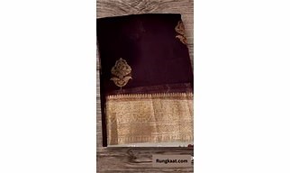 Pure Kora Organza Banaras Handloom Saree