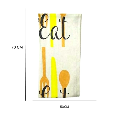 Recycled Cotton Silverware design Kitchen Tea Towel &amp; Apron-2