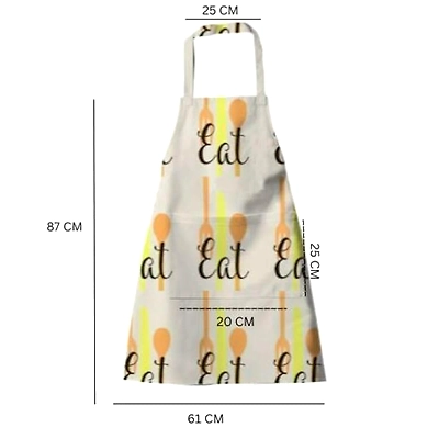 Recycled Cotton Silverware design Kitchen Apron-1