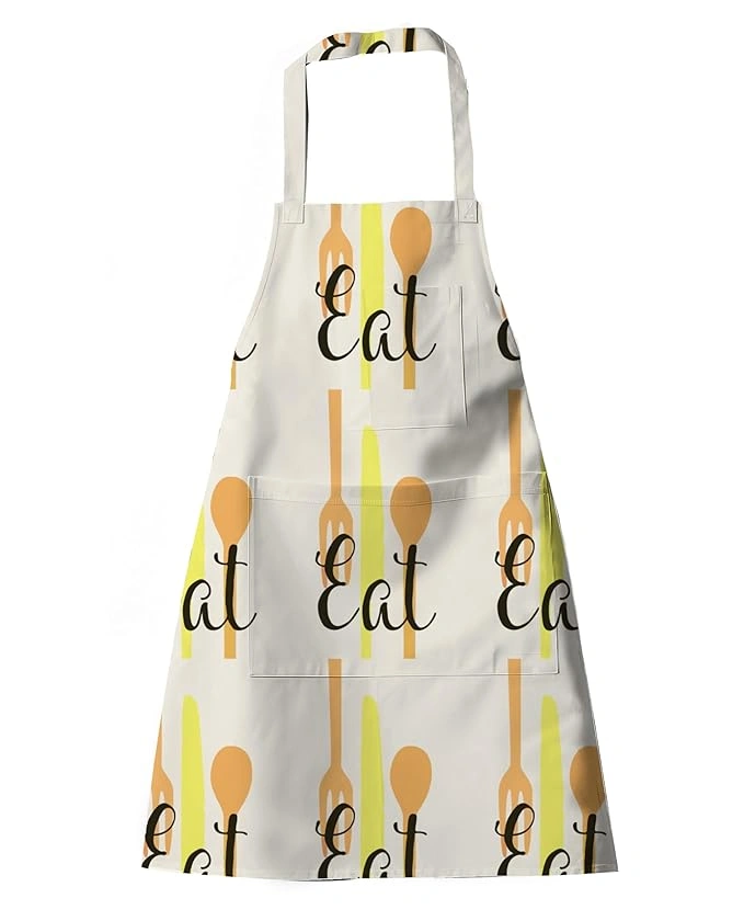 Recycled Cotton Silverware design Kitchen Apron-12620392