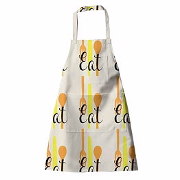 attica tracery recycled cotton silverware design kitchen apron