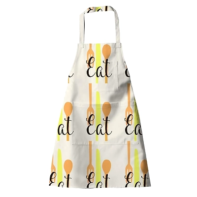 Recycled Cotton Silverware design Kitchen Apron-12620392