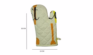Recycled Cotton Silverware Design (Set of 2 Oven mitt)