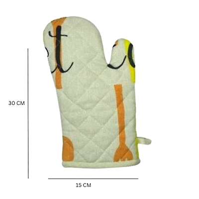 Recycled Cotton Silverware Design (Set of 2 Oven mitt)-2