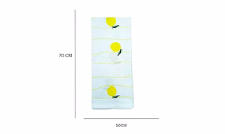 Recycled Cotton Lemon Tea Towel & Kitchen Apron Set