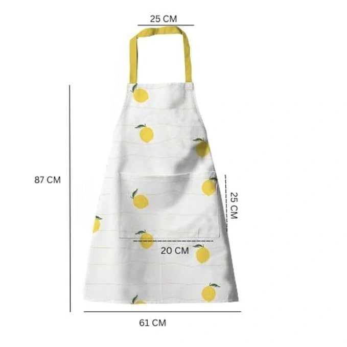 Recycled Cotton Lemon Tea Towel &amp; Kitchen Apron Set-1