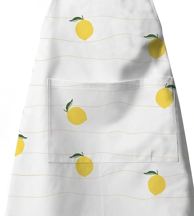 Recycled Cotton Lemon Design Kitchen Apron-1