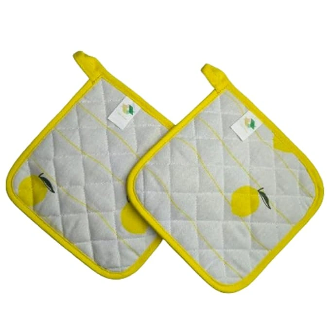 Recycled Cotton Lemon (Set of 2 Potholder)-12620492