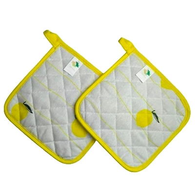 Recycled Cotton Lemon (Set of 2 Potholder)-12620492